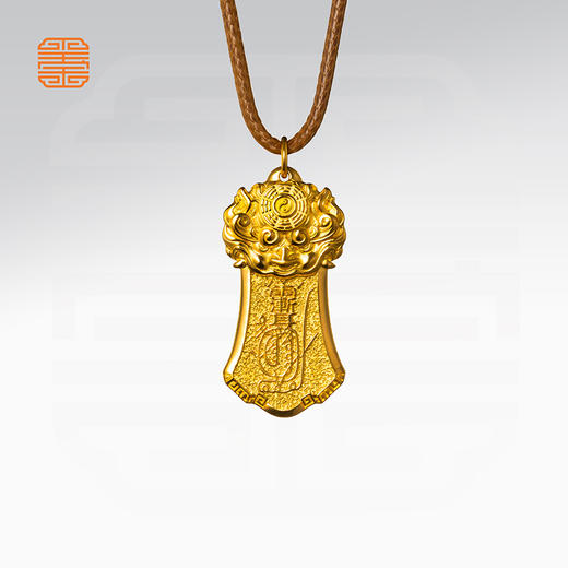 玺匠金铺《瑞兽纳福》足金9999 黄金吊坠项链生日礼物 商品图4