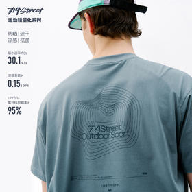714street网眼透气速干衣7A抗菌凉感运动短袖2026夏季防晒T恤男款