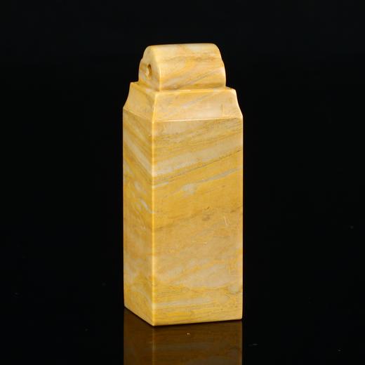 孤品17863木纹石如意钮方章落款章礼品章2.0*2.0*5.8cm 商品图1