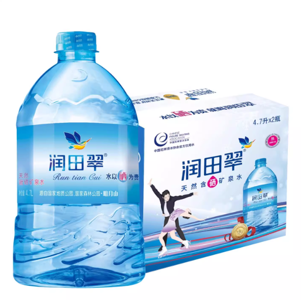 【仅供集采】润田翠 含硒矿泉水 4.7L*2