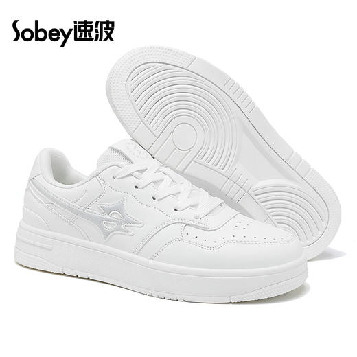 sobey速波超轻耐磨皮质板鞋 | 男女同款、时尚舒适、休闲百搭 商品图9