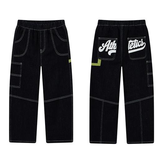 【秒3】【MQD】童装男大童加绒裤子冬季儿童保暖加绒牛仔裤 商品图4