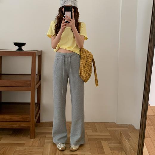 【奢姿好物】软到骨子里！【骆柒柒-Lu感天丝棉空气瘦瘦喇叭裤】触感如云般轻柔细腻，天丝莱赛尔成分吸湿透气强，翘臀提拉腰线利落又立体，微喇叭裤型显身材不紧绷 超显瘦！ 商品图1