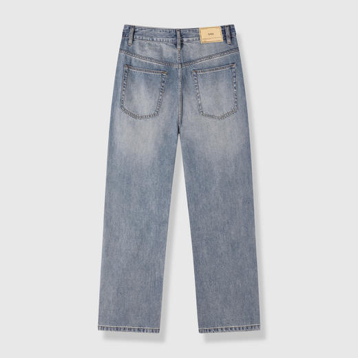 GXG男装26夏季经典水洗潮流舒适时尚日常通勤直筒休闲男式牛仔裤K&C 商品图5