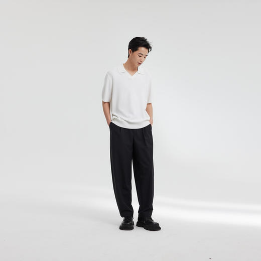 MODE COMMUTER | MC锦纶混纺全松紧腰亲肤斜纹宽松O型梭织长裤 商品图3