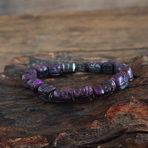 【天然正品】天然约7*10MM貔貅造型舒俱来（招财、吉祥）手串17CM（弹力绳）230126NJM33 商品图4