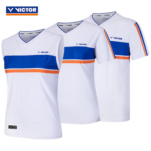 威克多胜利 男女同款/女款 经典韩风系列 针织T恤 漂白 T-2601CLS/T-2602CLS/T-2603CLS 商品图0