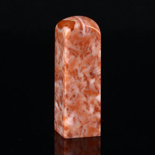 孤品17869老挝石朱砂素章落款章闲章2.1*2.1*6.7cm 商品图1