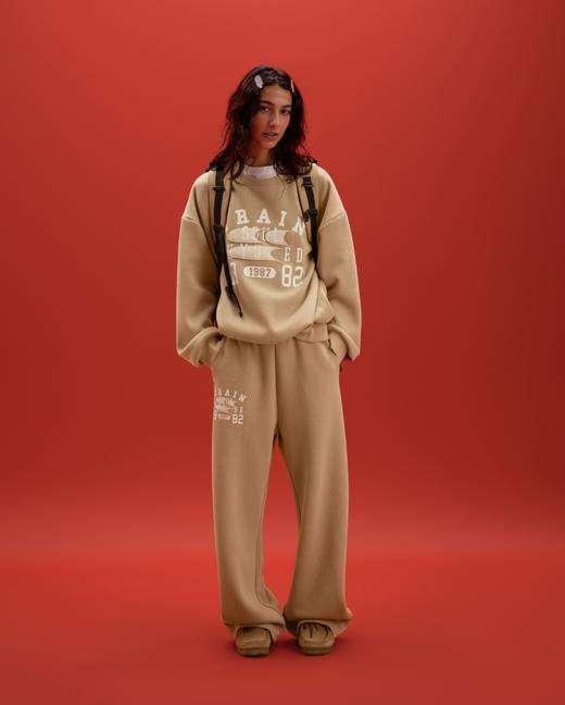 CryingCenter联名bofc 加绒毛毡TRAIN做旧复古卫裤长裤 商品图5