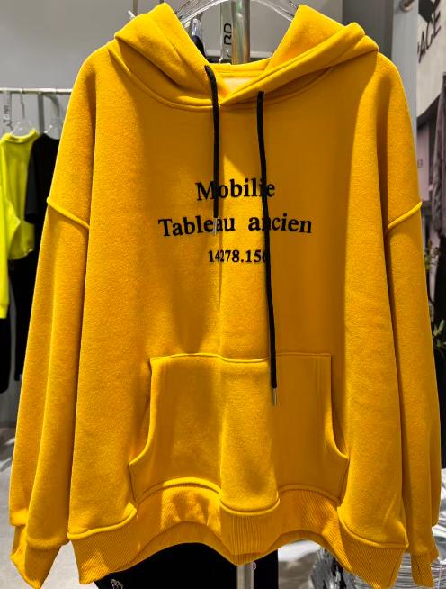 PCS字母印花连帽加绒卫衣51216冬季036054442438 商品图0