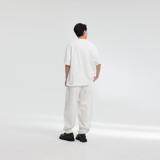 MODE COMMUTER | MC不潮品全棉平纹针织休闲植绒圆领短袖T恤 商品图2