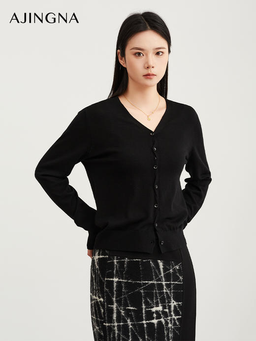 【商场同款】阿菁娜冬季新款直身H型包臀裙A29Q113058 商品图1