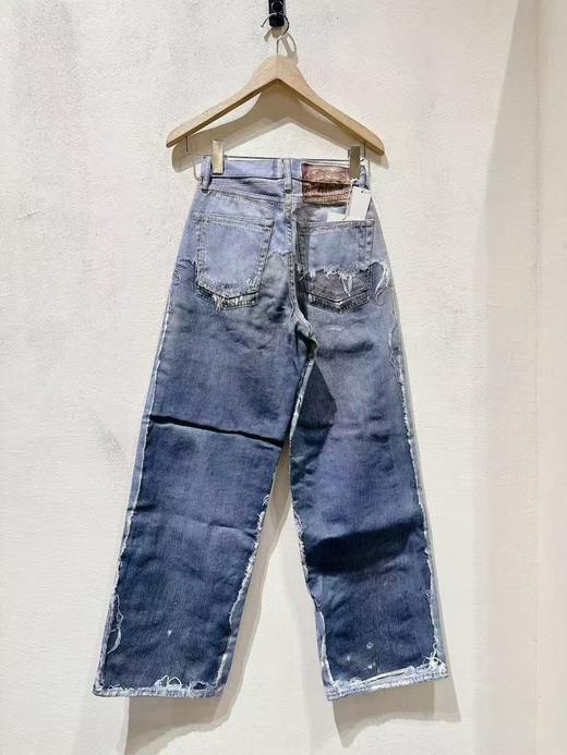女款做旧牛仔裤长裤la001 商品图1