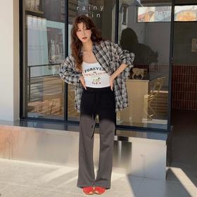 【奢姿好物】软到骨子里！【骆柒柒-Lu感天丝棉空气瘦瘦喇叭裤】触感如云般轻柔细腻，天丝莱赛尔成分吸湿透气强，翘臀提拉腰线利落又立体，微喇叭裤型显身材不紧绷 超显瘦！