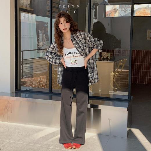 【奢姿好物】软到骨子里！【骆柒柒-Lu感天丝棉空气瘦瘦喇叭裤】触感如云般轻柔细腻，天丝莱赛尔成分吸湿透气强，翘臀提拉腰线利落又立体，微喇叭裤型显身材不紧绷 超显瘦！ 商品图0