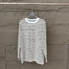 春夏新款！2026速干条纹长袖圆领T恤女打底衫学生减龄上衣！ 商品缩略图1