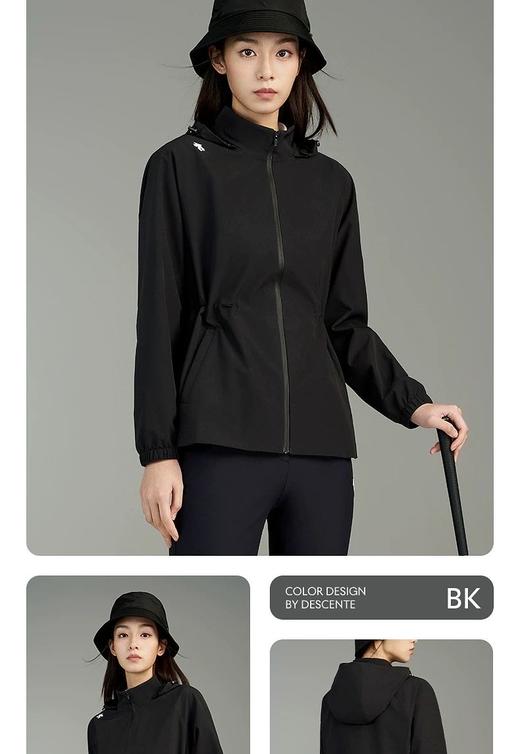 点此购买 迪桑特春秋季高尔夫女士EV夹克外套 bk 341320 商品图8