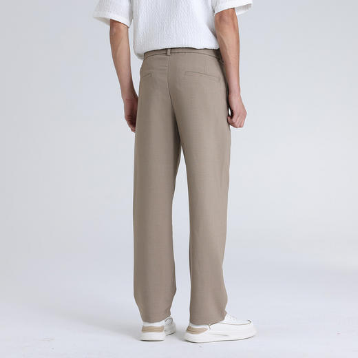 GXG男装26夏季简约时尚舒适弹力商务通勤直筒西裤男式休闲裤K&C 商品图7