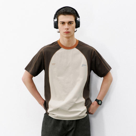 714street凉感防晒抗菌速干短袖男 2026夏季复古街头运动情侣T恤 商品图0