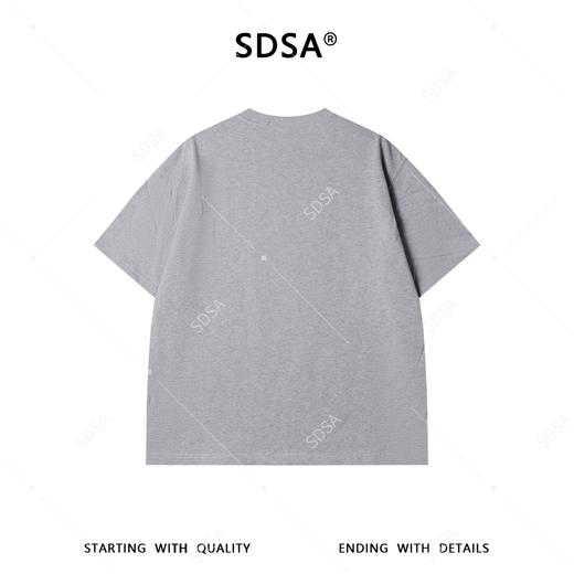 SDSA男装2026新款复古艺术感上衣重磅人影剪影宽松短袖休闲 商品图4