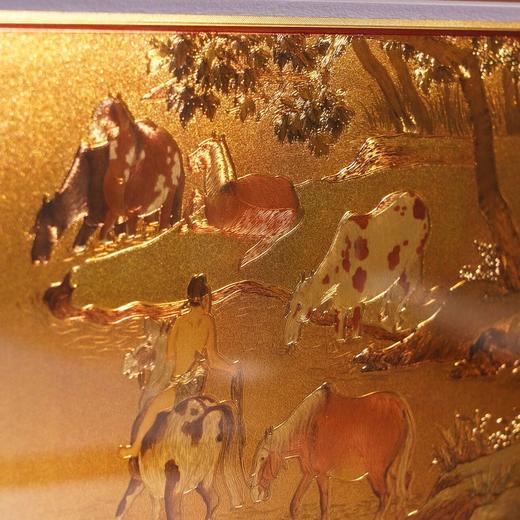 《浴马图》金雕画，画马天花板， 故宫博物院的镇院珍品，元代书画艺术的dian峰之作。 商品图7