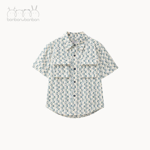 蓝色格子衬衫 商品图3