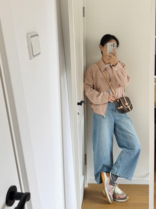 2026春-雅痞时髦~中高腰宽松微锥弯刀牛仔九分裤【包邮+三天无理由退换】 商品图10