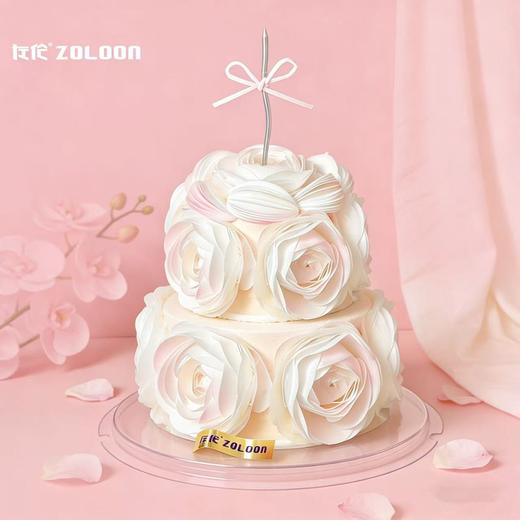 粉钻花礼（牛乳芝士）食品糯米纸花 商品图1