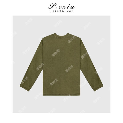 03-2潘依绣丁丁宠粉美式校园风圆领卡通图案上衣 Q5632 商品图1