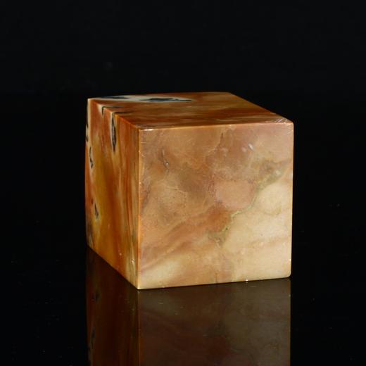 孤品17895精品昌化石红花大方章投稿比赛参展5.3*5.3*7.0cm 商品图3