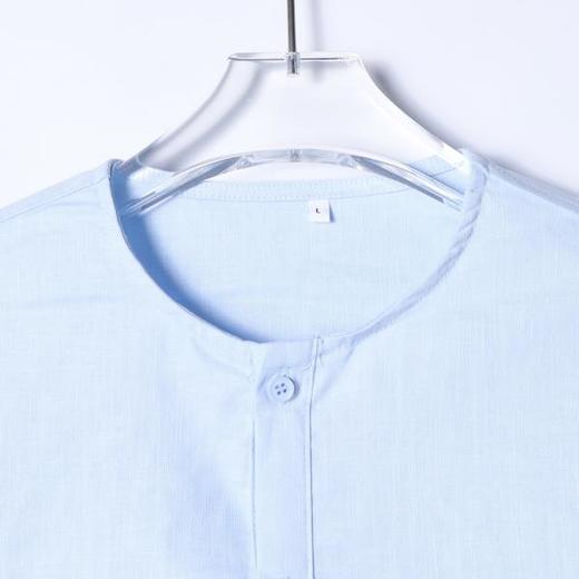 SDSA男装2026新款高贵轻奢宽松慵懒亨利领衬衫通勤百搭套头上衣 商品图1