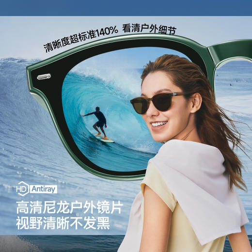 【26春夏新品】蕉下中方圆框折叠墨镜FD021 商品图1