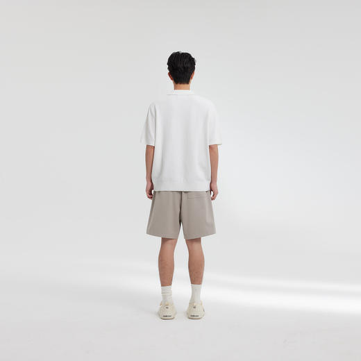 MODE COMMUTER | MC混纺双面针织简约阔腿型针织短裤 商品图1