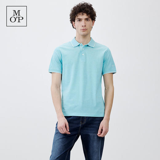 Marc O'Polo/MOP 夏季新款高级翻领纯棉商务休闲透气短袖POLO衫男 商品图1