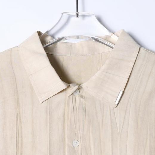 SDSA男装2026新款高贵轻奢法式复古风格宽松长袖衬衫褶皱百搭衬衫 商品图1