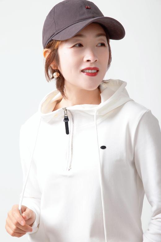 连帽半拉链长袖卫衣 商品图0