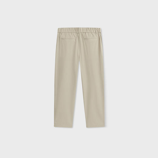 MODE COMMUTER | MC竖条纹肌理微皱抗皱直筒型梭织长裤 商品图1