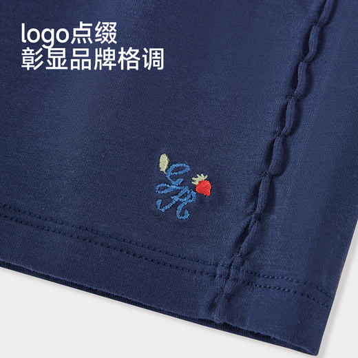 【商场同款】英氏儿童裤子女童夏季牛仔中裤蓝色百搭打底裤26新款 商品图3