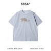 SDSA男装2026新款做旧猎豹印花短袖T恤宽松圆领休闲上衣 商品缩略图0