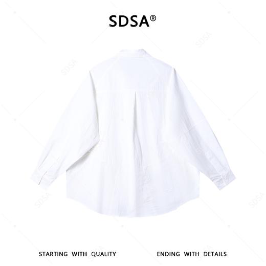 SDSA男装2026新款高贵轻奢多拉链口袋衬衫宽松设计感小众长袖衬衣 商品图4