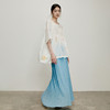 【林栖设计小店】一池涟漪|百搭多色压褶垂感飘逸2026夏新款毛织半身裙1962126 商品缩略图8