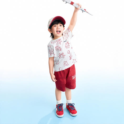 【实体店同款】男童圆领短袖针织衫夏季新款安奈儿童装XB621169 商品图3