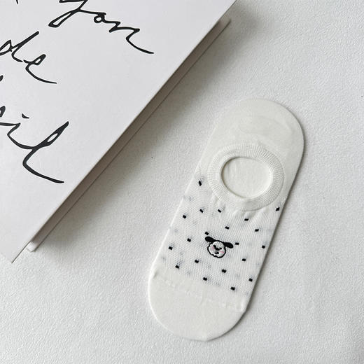 基础-简约萌趣小狗棉隐形袜子-纪念日百货门店同款169093732 商品图4