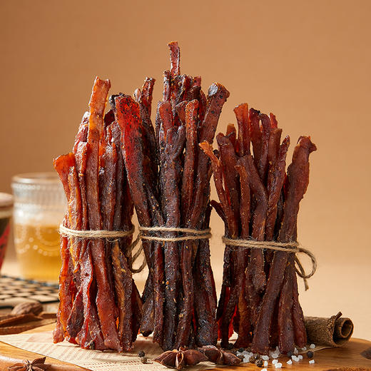 一根猪肉干|人类版 “快乐猫条”！原切猪里脊肉制作，咸香过瘾超耐嚼 商品图2