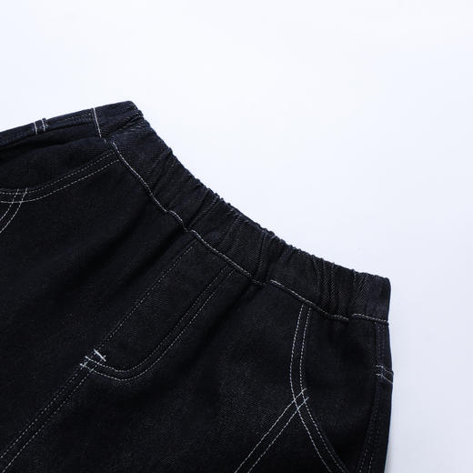 【MQD】童装男大童26春季新款儿童学院风休闲百搭学院潮酷牛仔裤 商品图2