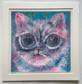 喵内版画 冬雪猫bj