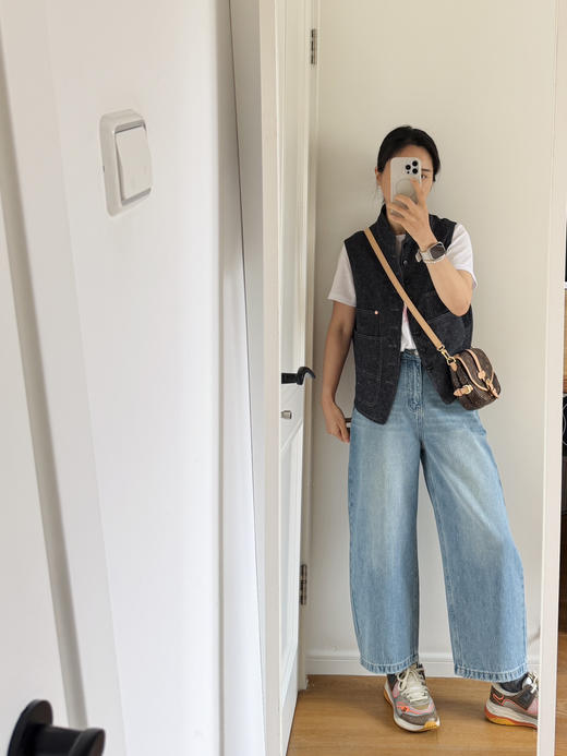 26春-45*R立领亚麻混纺牛仔马甲【包邮+三天无理由退换】 商品图5