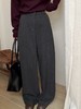 二店y 【3070】 醋酸羊毛毛呢裤 700g 柔软垂感直筒高腰阔腿裤 商品缩略图12