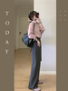 【百图lulu定制】【预售4月17日发】【女绅士衬衫】咖条纹 粉色  长袖衬衫 商品缩略图7