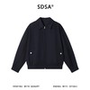 SDSA男装2026新款高贵轻奢复古设计感纯色拉链翻领夹克外套百搭 商品缩略图0